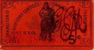 Mexican States 5 Centavos,  obverse