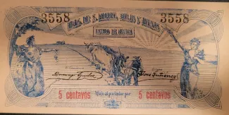 Mexican States 5 Centavos, 1915 obverse