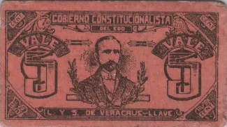 Mexican States 5 Centavos, 1915 obverse