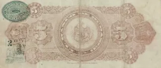 Mexican States 5 Pesos, 1914 reverse