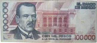 Mexico 100.000 Pesos, 1991 image