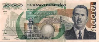 Mexico 10.000 Pesos, 1991 image