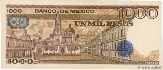 Mexico 1.000 Pesos, 1983-1984 reverse