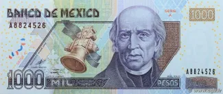 Mexico 1.000 Pesos, 2002 obverse