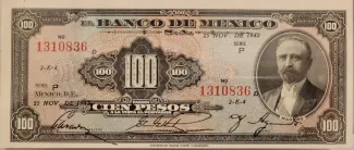 Mexico 100 Pesos, 1942 image