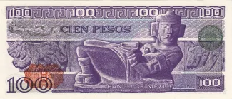 Mexico 100 Pesos, 1981-1982 reverse