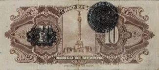 Mexico 10 Pesos, 1936 reverse