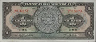 Mexico 1 Peso, 1943 image