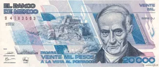 Mexico 20.000 Pesos, 1989 image