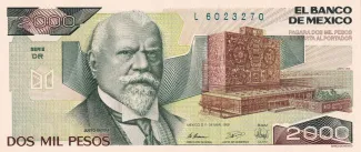 Mexico 2.000 Pesos, 1989 image