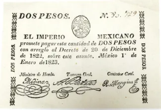 Mexico 2 Pesos, 1823 image