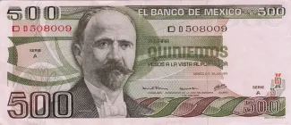 Mexico 500 Pesos, 1979 image