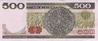 Mexico 500 Pesos, 1979 reverse