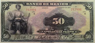 Mexico 50 Pesos, 1934 image