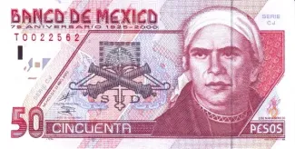 Mexico 50 Pesos, 2000 P-112 obverse