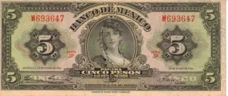 Mexico 5 Pesos, 1970 image