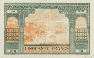 Morocco 50 Francs, 1943 image