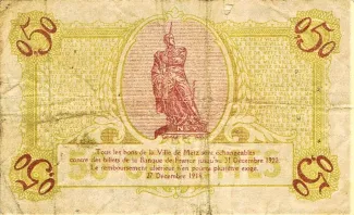 Moselle, Department of 50 Centimes, 1918 reverse