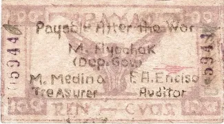 Mountain Province 10 Centavos, 1942 obverse