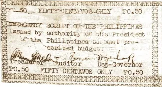 Mountain Province 50 Centavos, 1943 obverse
