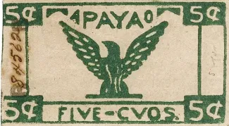 Mountain Province 5 Centavos, 1942 reverse