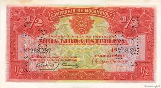Mozambique 0.5 Libra, 1934 obverse