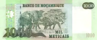 Mozambique 1.000 Meticais, 2006 reverse