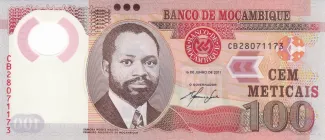 Mozambique 100 Meticais, 2011-2017 obverse