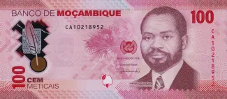 Mozambique 100 Meticais, 2024 obverse
