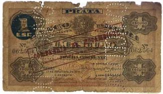 Mozambique 1 Escudos, 1919 obverse