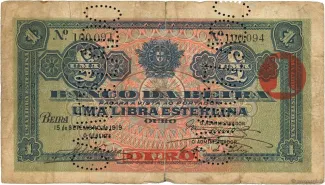 Mozambique 1 Libra, 1919 obverse