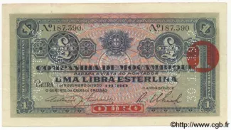 Mozambique 1 Libra, 1930 obverse
