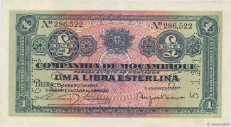 Mozambique 1 Libra, 1934 obverse
