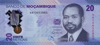 Mozambique 20 Meticais, 2024 obverse