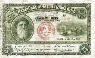 Mozambique 5.000 Réis, 1909 obverse