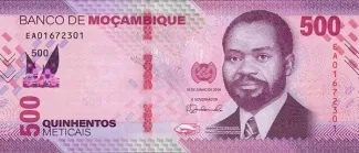 Mozambique 500 Meticais, 2024 obverse