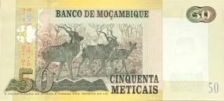 Mozambique 50 Meticais, 2006 reverse