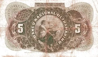 Mozambique 5 Escudos, 1941 reverse