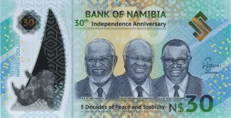 Namibia 30 Namibia Dollars, 2020 P-18 obverse