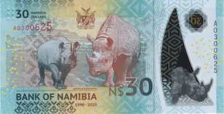 Namibia 30 Namibia Dollars, 2020 P-18 reverse