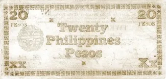 Negros 20 Pesos, 1943 reverse