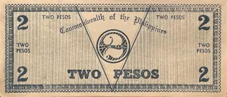 Negros 2 Pesos, 1942 reverse