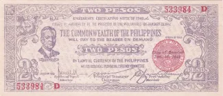 Negros 2 Pesos, 1942 obverse
