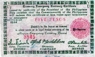 Negros 5 Pesos, 1944 image