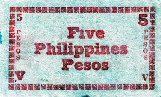Negros 5 Pesos, 1944 reverse