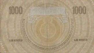 Netherlands 1.000 Gulden, 1919-1921 reverse