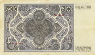 Netherlands 500 Gulden, 1930 reverse