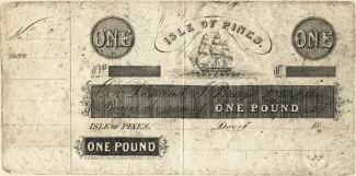 New Caledonia 1 Pound, 1848 obverse