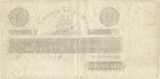 New Caledonia 1 Pound, 1848 reverse