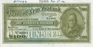 New Zealand 100 Pounds, 1929 image